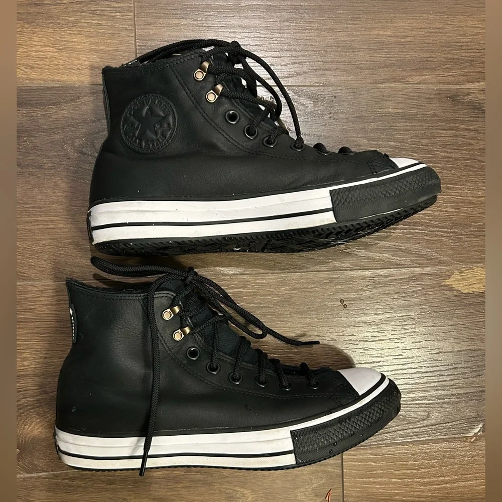 Converse Chuck GORE-TEX Waterproof Black & White Women’s size 8.5 Men’s 6.5 - Picture 3 of 7